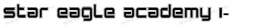 Star Eagle Academy I字体转换